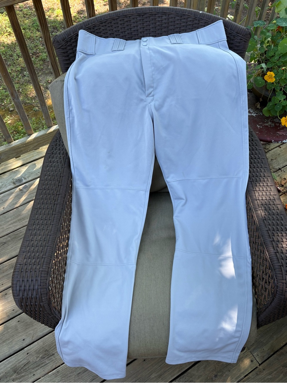 Easton Men's Light Gray Athletic Baseball Pants